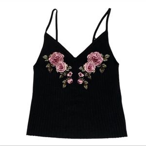 Kendall and Kylie Floral Embroidered Top (M)